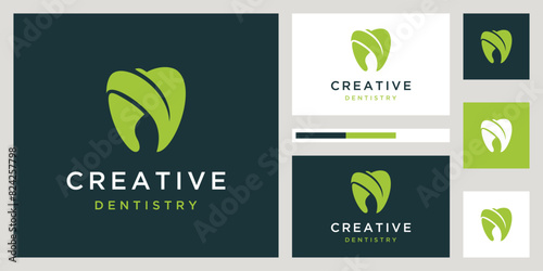 Creative dentistry clinic logo design inspiration