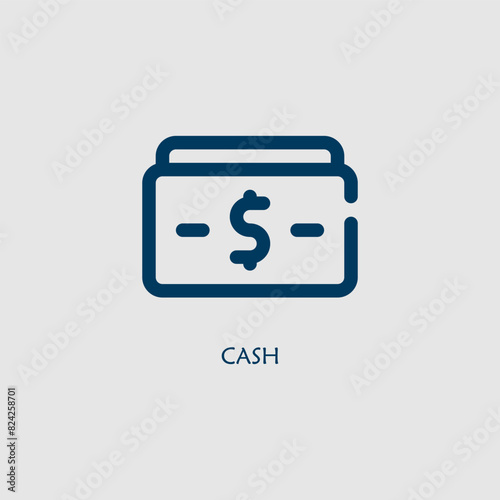 Vector graphic of a dollar sign icon, illustration sign and symbol for finance and profitability