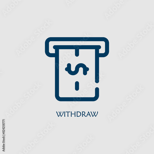Vector graphic of a dollar sign icon, illustration sign and symbol for finance and profitability
