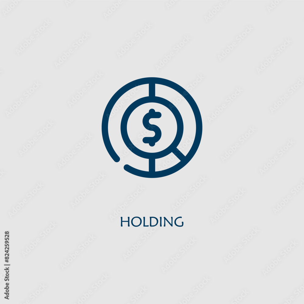 Vector graphic of a dollar sign icon, illustration sign and symbol for finance and profitability
