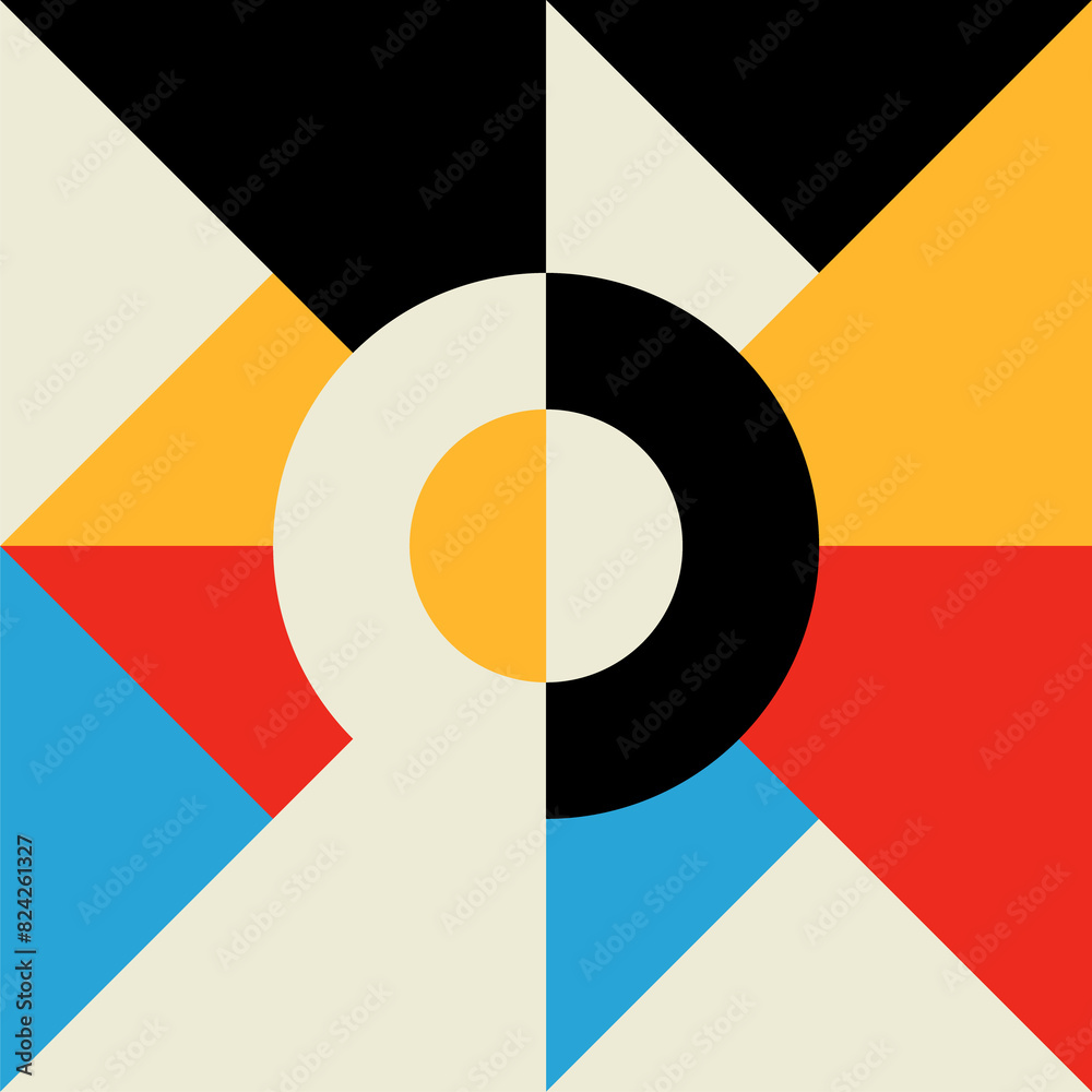 Obraz premium Graphic, geometric modern pattern shape or form