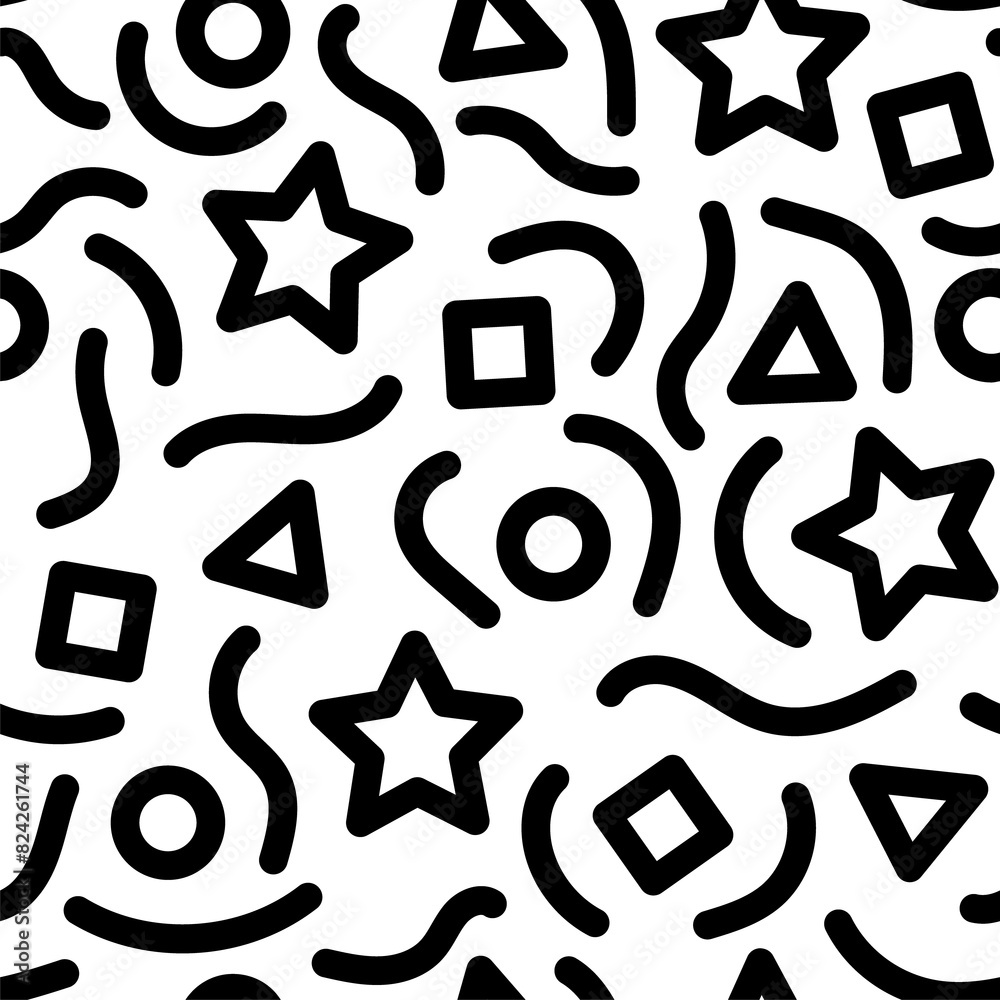 Graphic Memphis shape or geometric pattern Graphic Memphis shape or geometric pattern