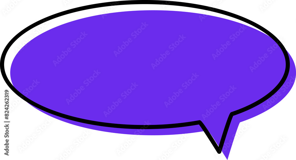 Abstract geometric memphis purple speech bubble Abstract geometric memphis purple speech bubble