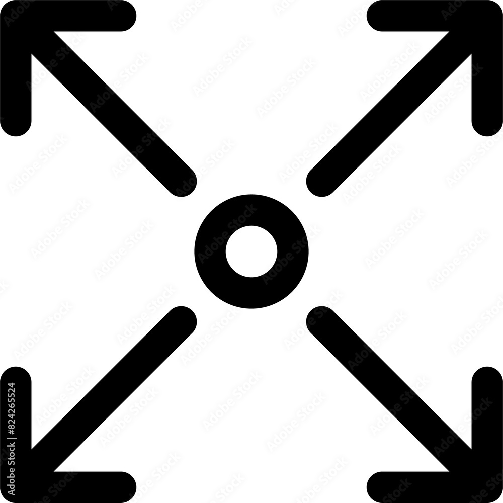 Y2K groovy geometric element, graphic shape