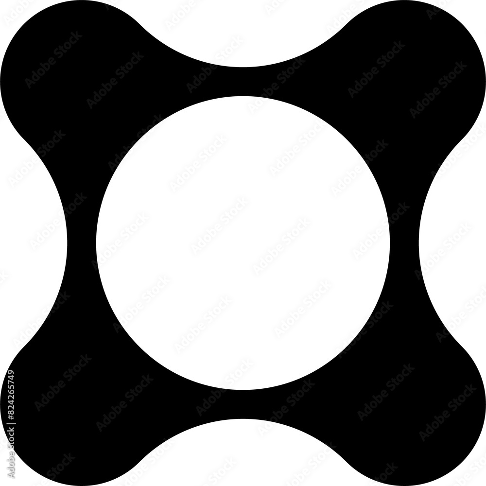 Y2K retro graphic element, groovy abstract shape Y2K retro graphic element, groovy abstract shape