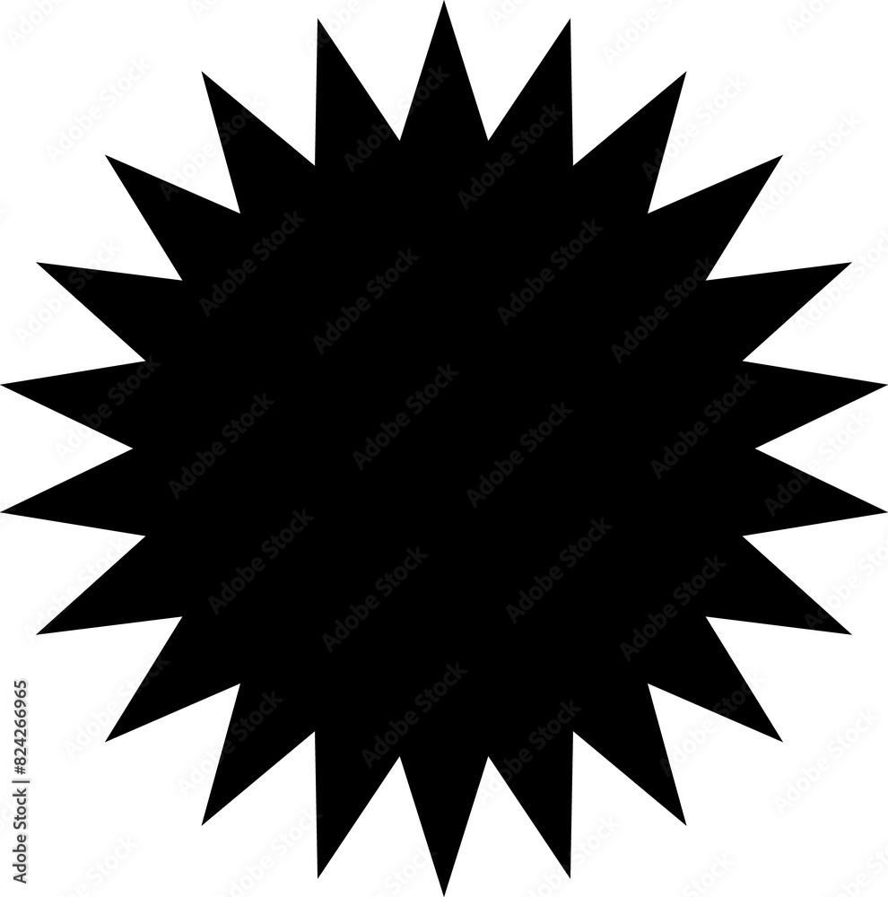 Fototapeta premium Brutalism abstract shape, vintage graphic element