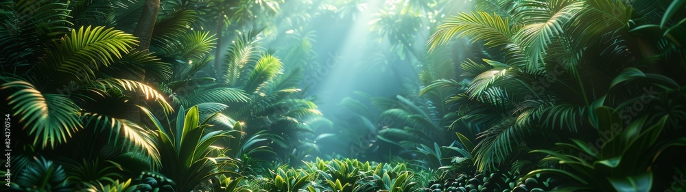 Background Tropical. The lush rainforest foliage acts as a natural filter, purifying the air and fostering a healthy and thriving ecosystem for all its inhabitants.