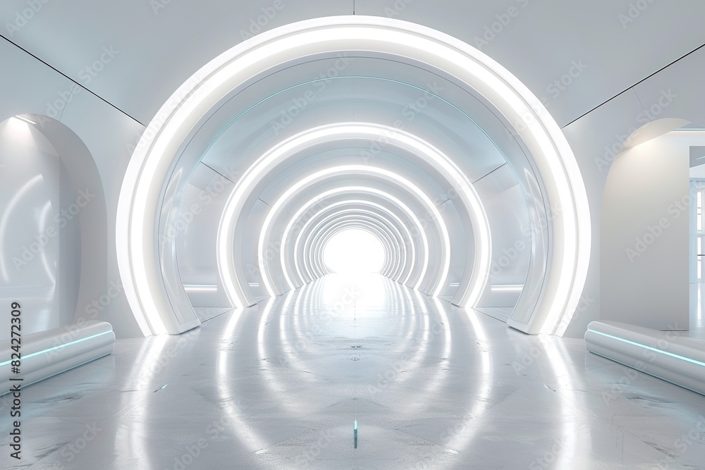 Obraz premium Tunnel frame of light