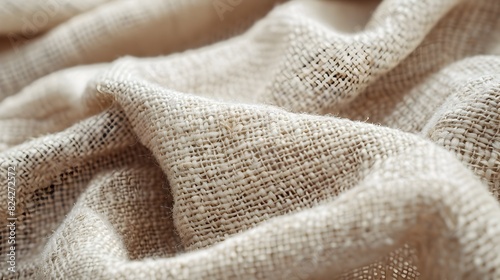 Neutral Woven Fabric Texture with Ample Space for Text