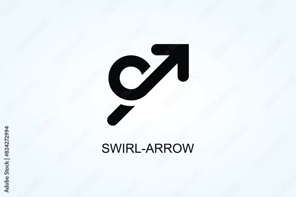 Swirl Arrow Vector Or Logo Sign Symbol Illustration Swirl Arrow Vector Or Logo Sign Symbol Illustration
