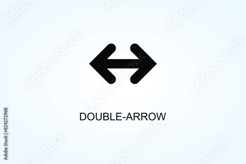 Double Arrow Vector  Or Logo Sign Symbol Illustration