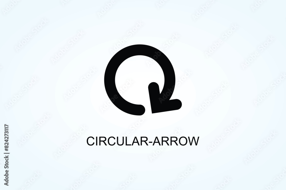 Fototapeta premium Circular Arrow Vector Or Logo Sign Symbol Illustration