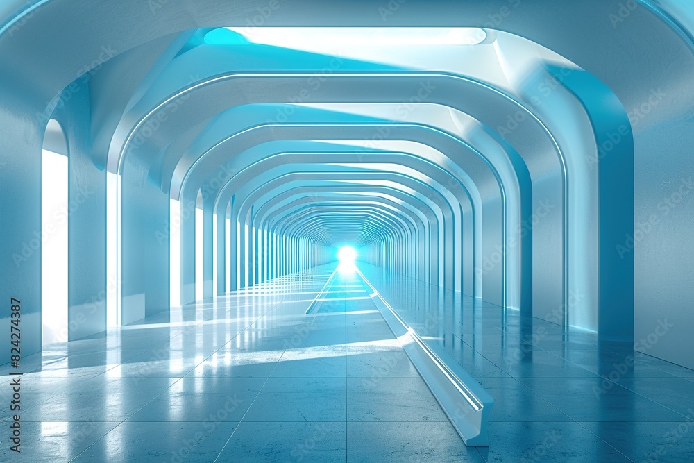 Tunnel frame of light Tunnel frame of light