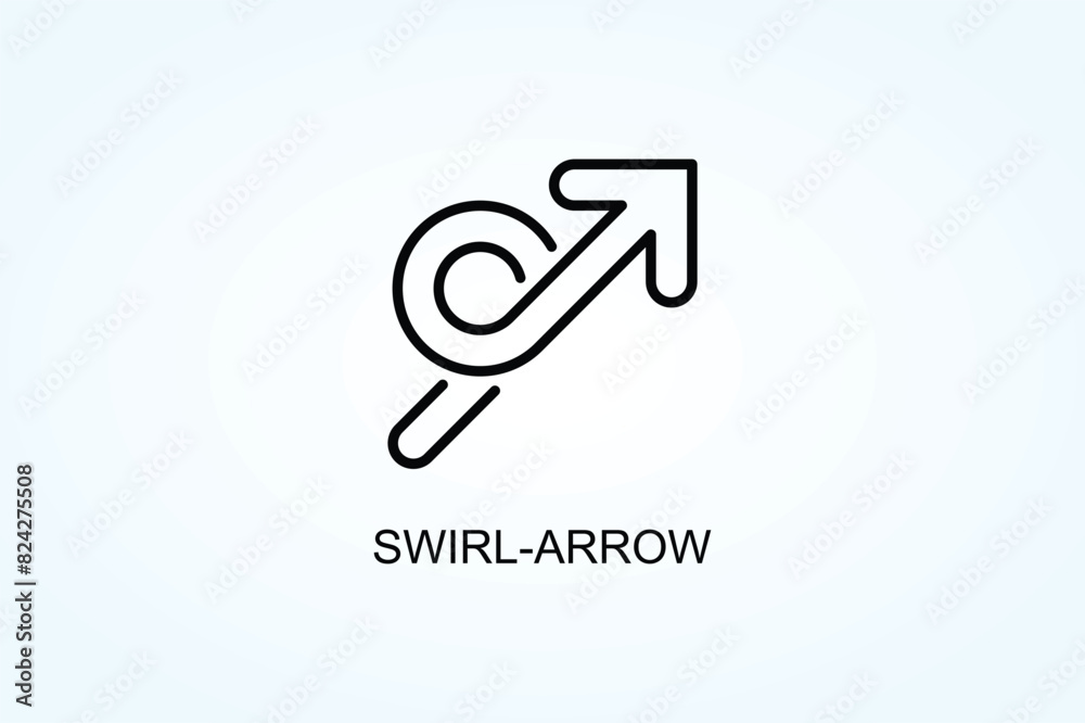 Swirl Arrow Vector Or Logo Sign Symbol Illustration Swirl Arrow Vector Or Logo Sign Symbol Illustration