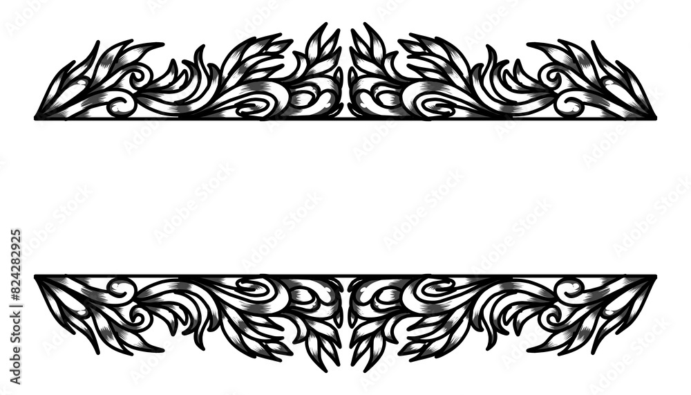 Fototapeta premium Vintage black frame design. Perfect for invitation cards, book covers, wallpapers, banners, web