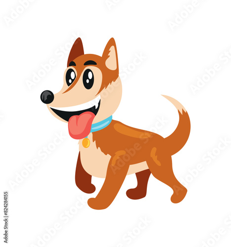 cute puppy with tongue out