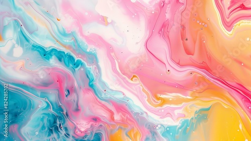 Wallpaper Mural Vibrant Candy Colors Abstract Background - Playful and Bright Design Torontodigital.ca