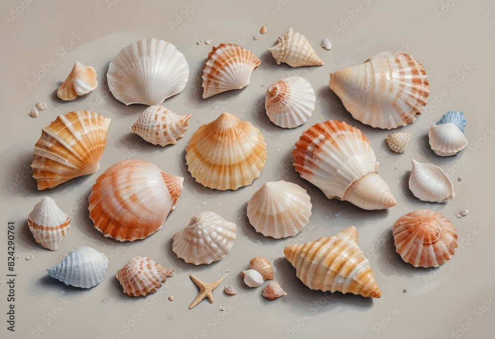Seashells on the beach