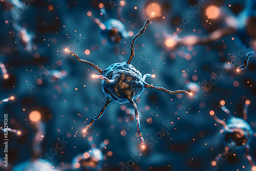 neural connections and cells photo