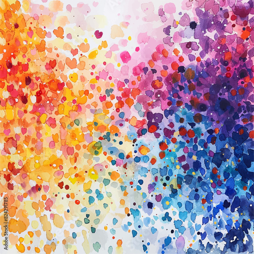 sprinkle colorfull watercolor vector illustration for background