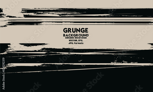 Abstract beige Grunge Scratch Background Template. grunge backdrop vector, Abstract Scratch Black Grunge Banner Design,  Brown-beige vintage grunge backdrop
