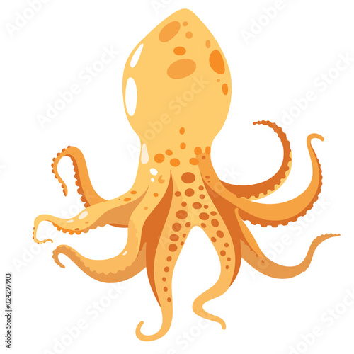 illustration of an octopus, a fascinating creature from the marine life