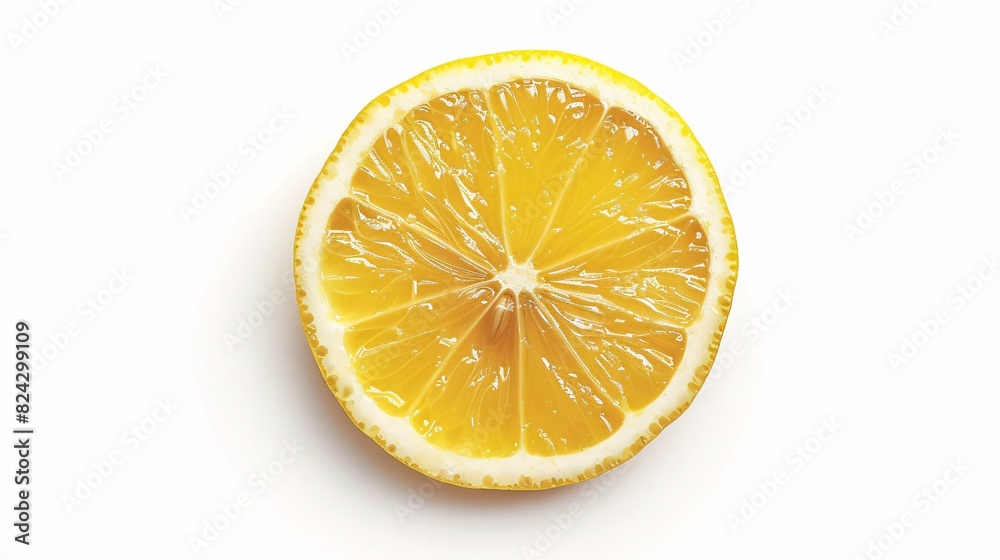 Lemon slice, clipping path, isolated on a white background Lemon slice, clipping path, isolated on a white background
