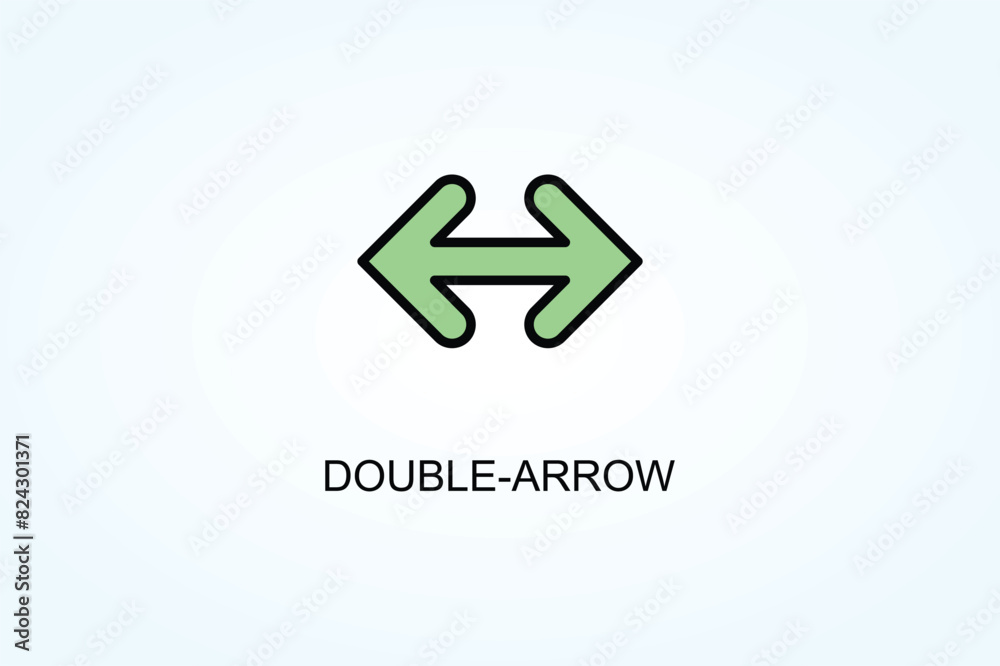 Double Arrow Vector Or Logo Sign Symbol Illustration Double Arrow Vector Or Logo Sign Symbol Illustration