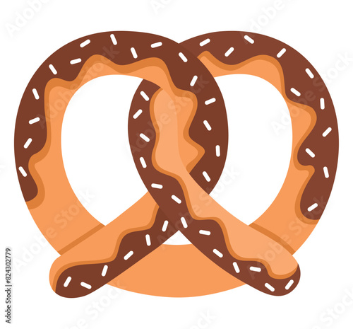 pretzel and chocolate