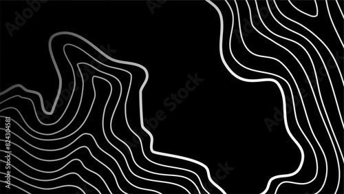 Topographic map contour background. topographic contour wallpaper. contour lines background. abstract wavy background. 