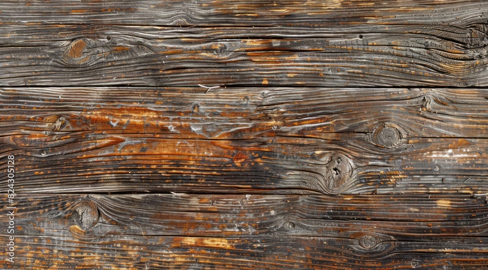 Naklejka premium Wood background, distressed wood, and distressed texture, brown color