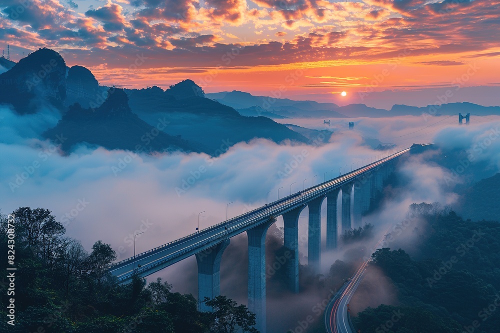 Obraz premium Bridges in the valley