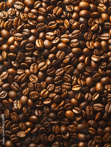 Richly textured coffee bean background