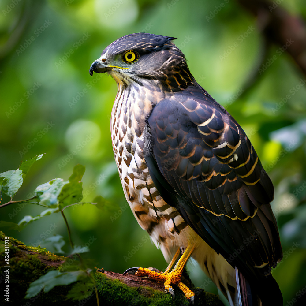 Naklejka premium Large Hawk Cuckoo Bird