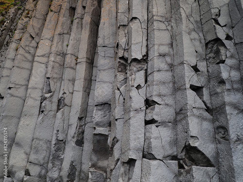 rock texture columnar basalt Iceland