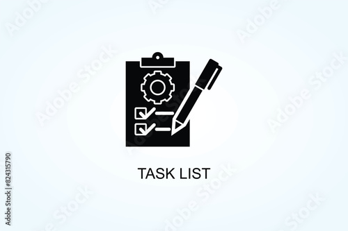 Task List Vector  Or Logo Sign Symbol Illustration