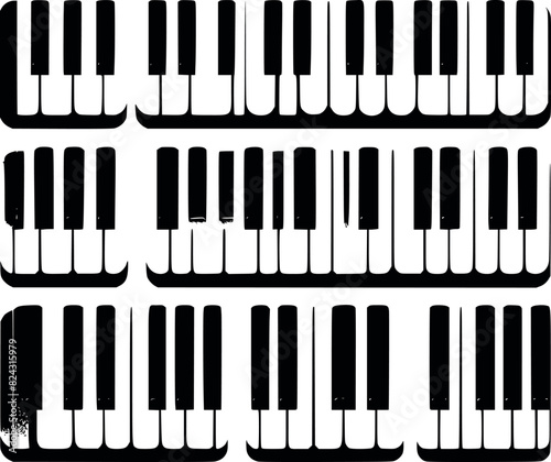 A Comprehensive Guide to Piano Keyboard Designs: From Abstract Melodies to Full Musical Scales