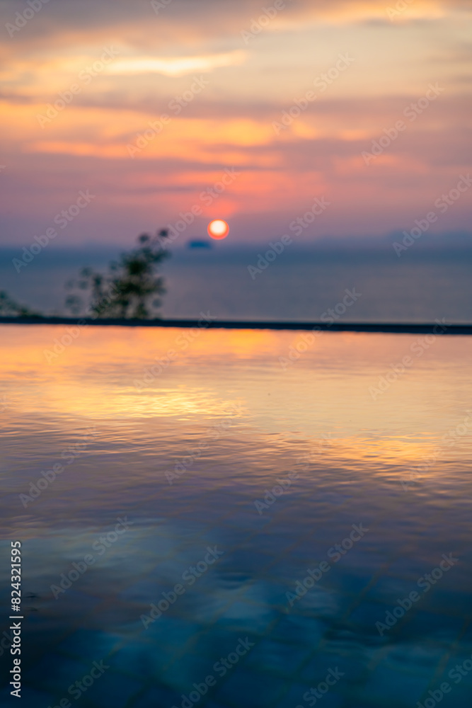 Fototapeta premium View of Cape Panwa beach at sunset, in Phuket, Thailand