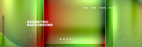 Circle triangle geometric web site page template. Vector Illustration For Wallpaper, Banner, Background, Card, Book Illustration, landing page