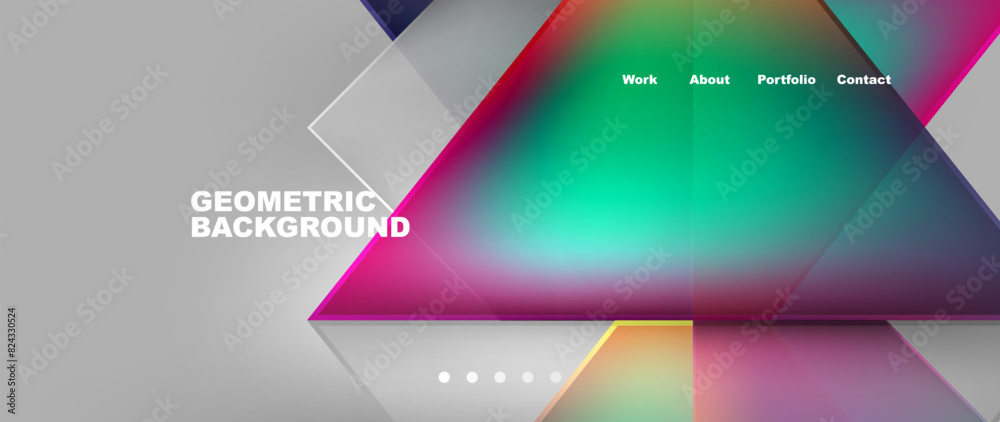 Flowing bright neon gradients geometric abstract background with triangles and lines. Fluid color pattern of color liquid gradient background for wallpaper, banner, background, card, landing page Flowing bright neon gradients geometric abstract background with triangles and lines. Fluid color pattern of color liquid gradient background for wallpaper, banner, background, card, landing page