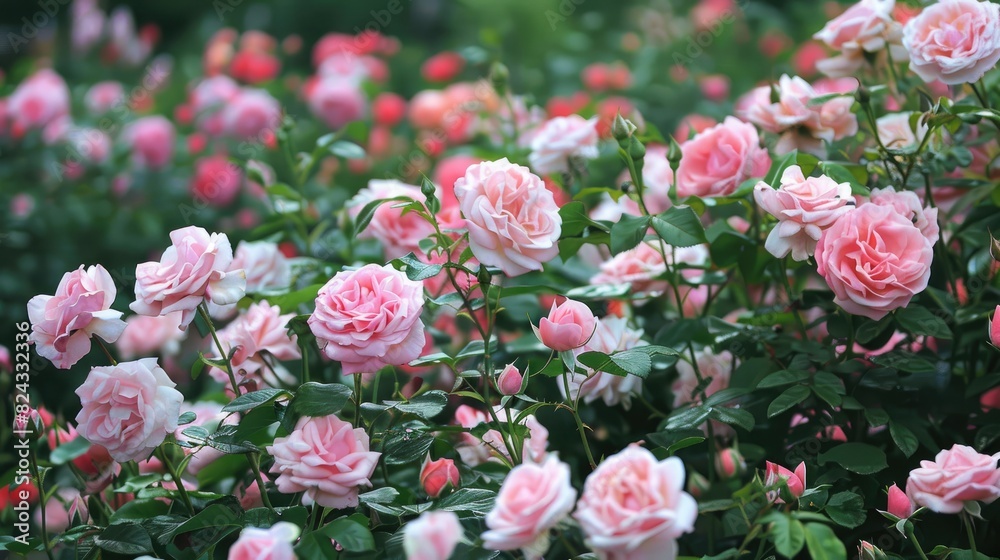Ornamental garden roses are mainly hybrid roses cultivated in private or public gardens