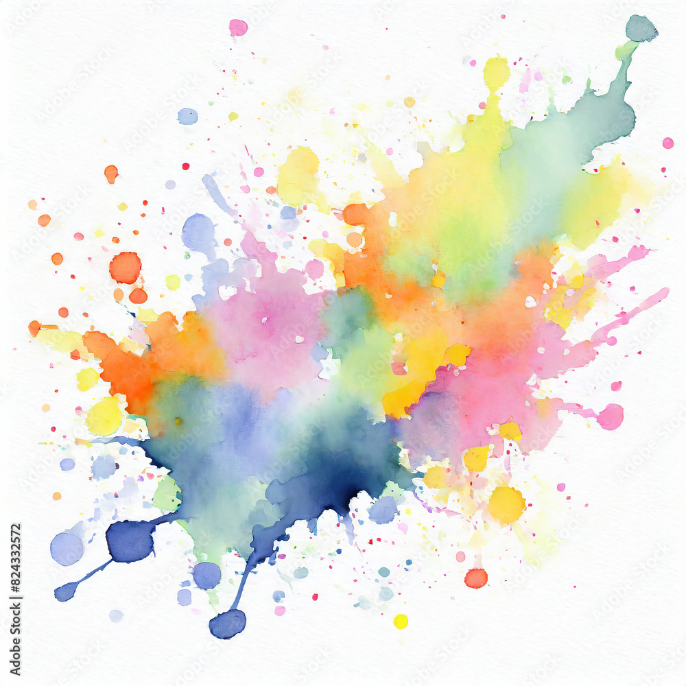 Paint brush colorful stroke. Abstract textured art illustration.