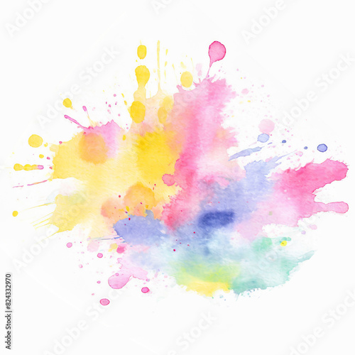 Paint brush colorful stroke. Abstract textured art illustration.