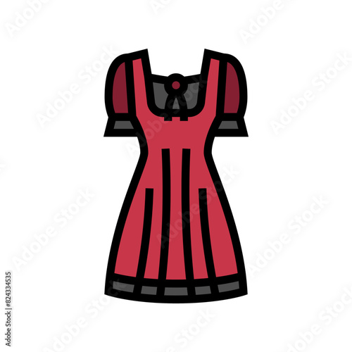 velvet goth subculture color icon vector. velvet goth subculture sign. isolated symbol illustration