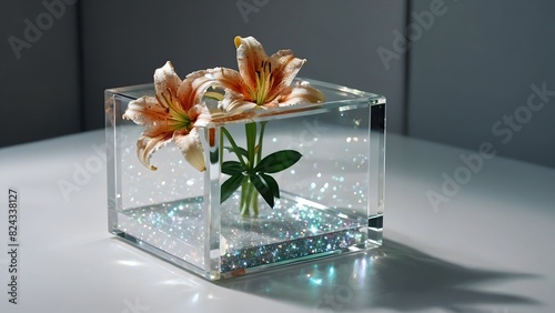flower in glass