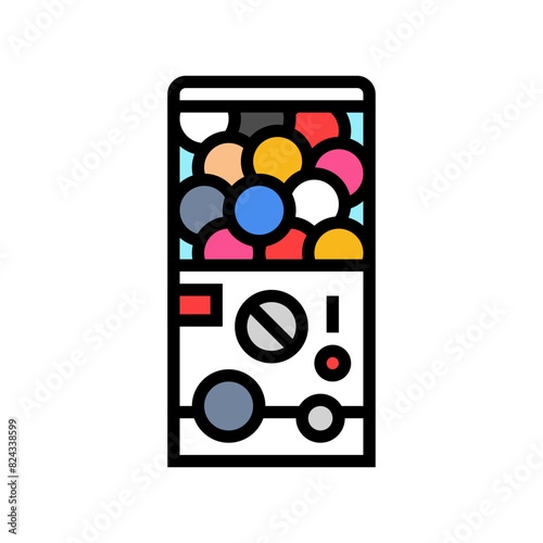 gachapon otaku color icon vector. gachapon otaku sign. isolated symbol illustration