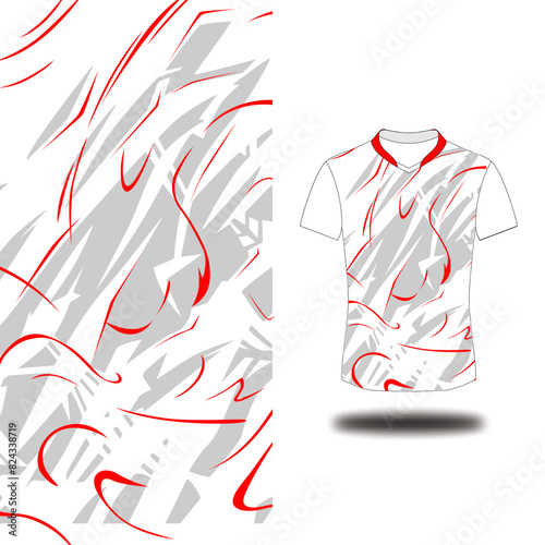 white sport jersey pattern design