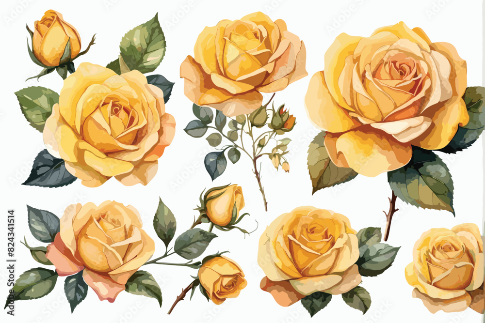 seamless pattern with yellow roses seamless pattern with yellow roses