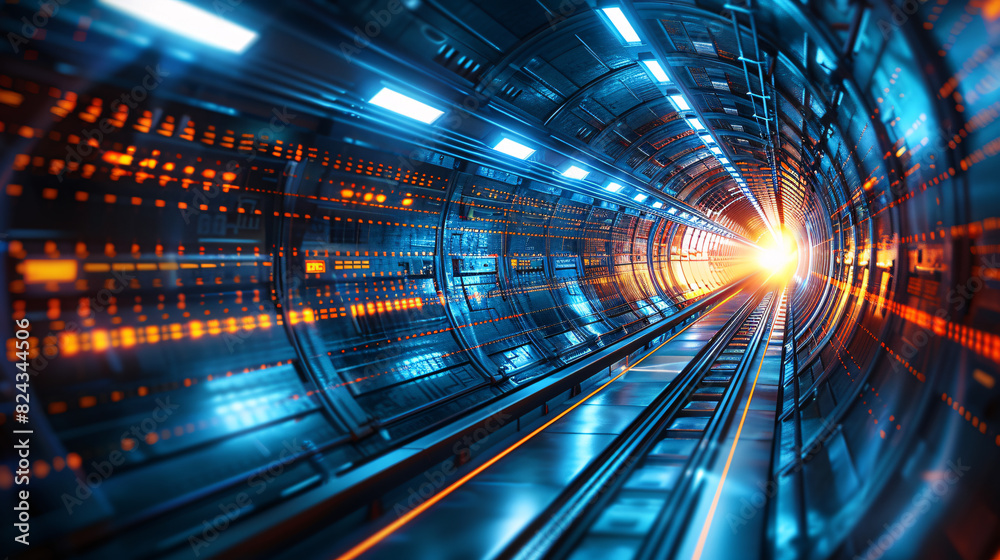 Fuzzy light dynamic tunnel panorama
Fuzzy light dynamic tunnel panorama