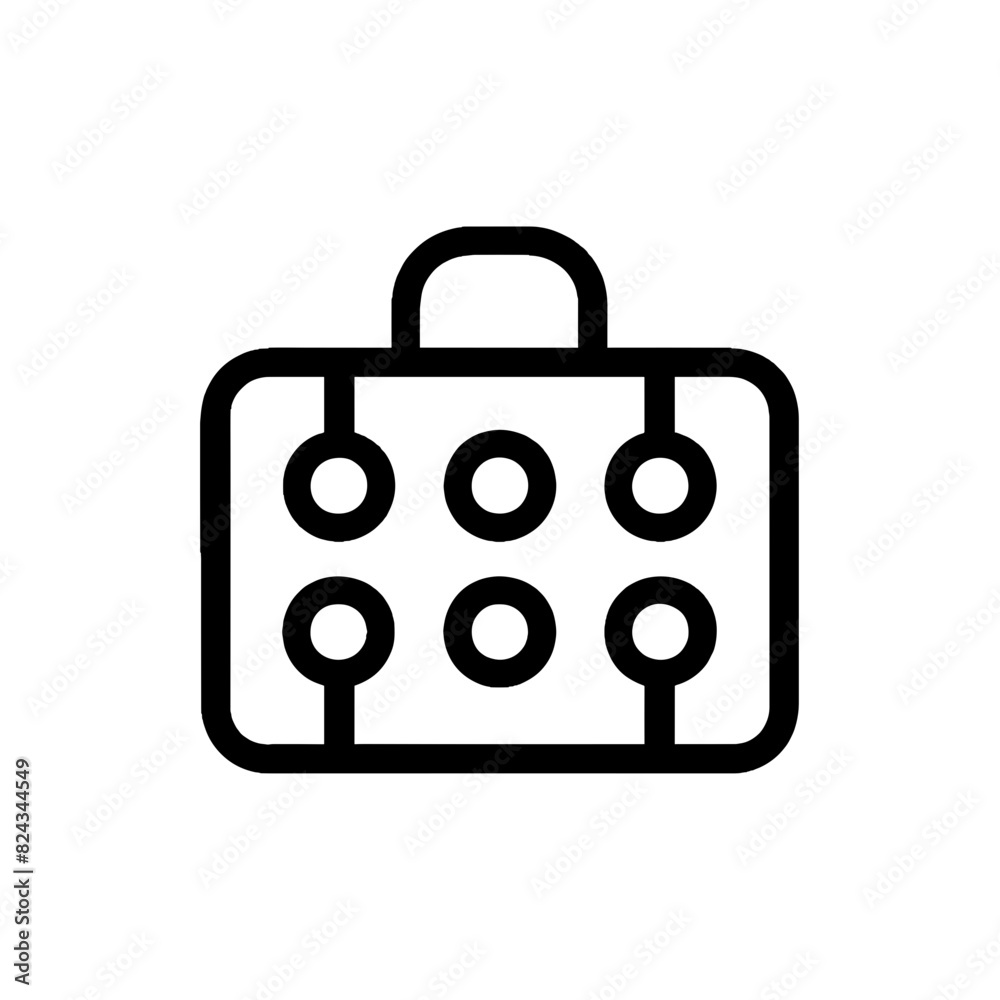Suitcase Vector Icon Illustration on a transparent background, Suitcase Icon Suitcase Vector Icon Illustration on a transparent background, Suitcase Icon